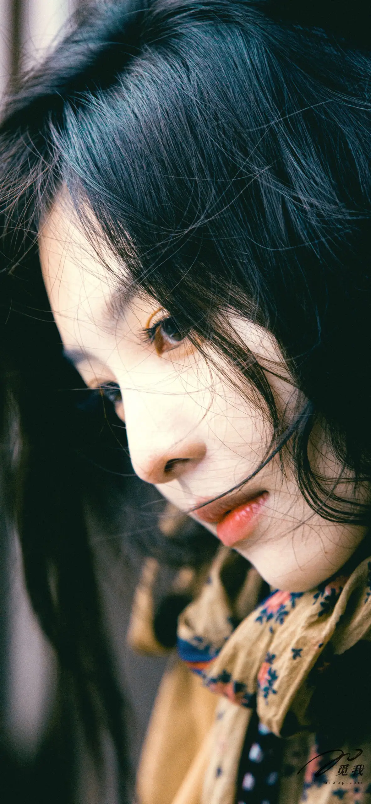 图片[36]-美图分享：章若楠 壁纸  蓝色衬衫，温柔中透着点点忧郁。-觅影网